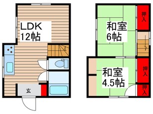 古ヶ崎二丁目戸建の物件間取画像